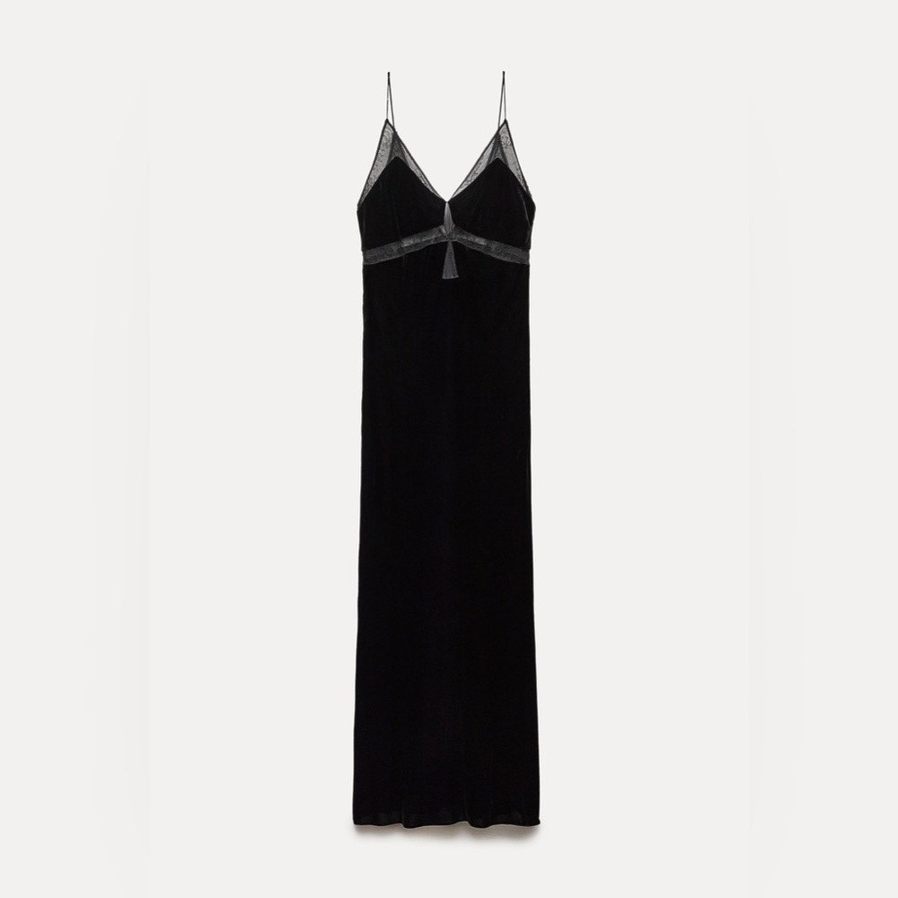 Zara Velvet Lace Dress